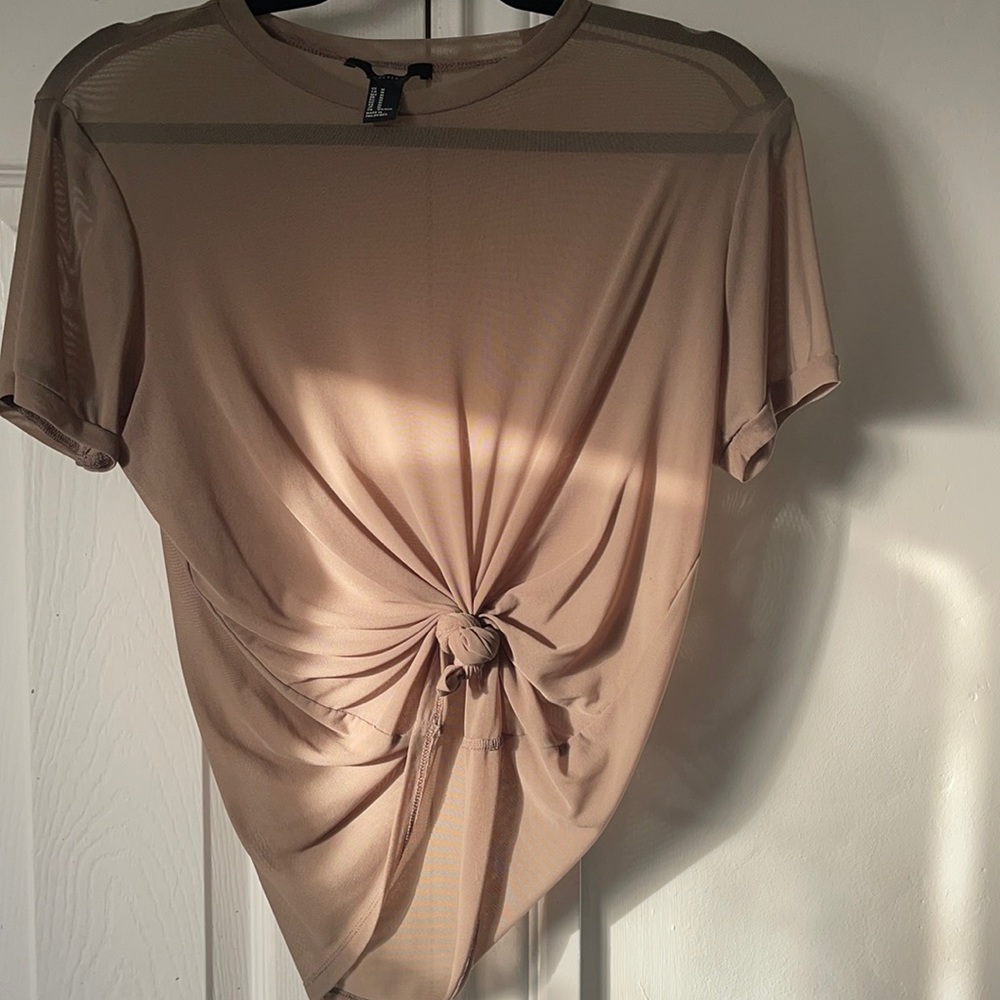 Sheer mesh top